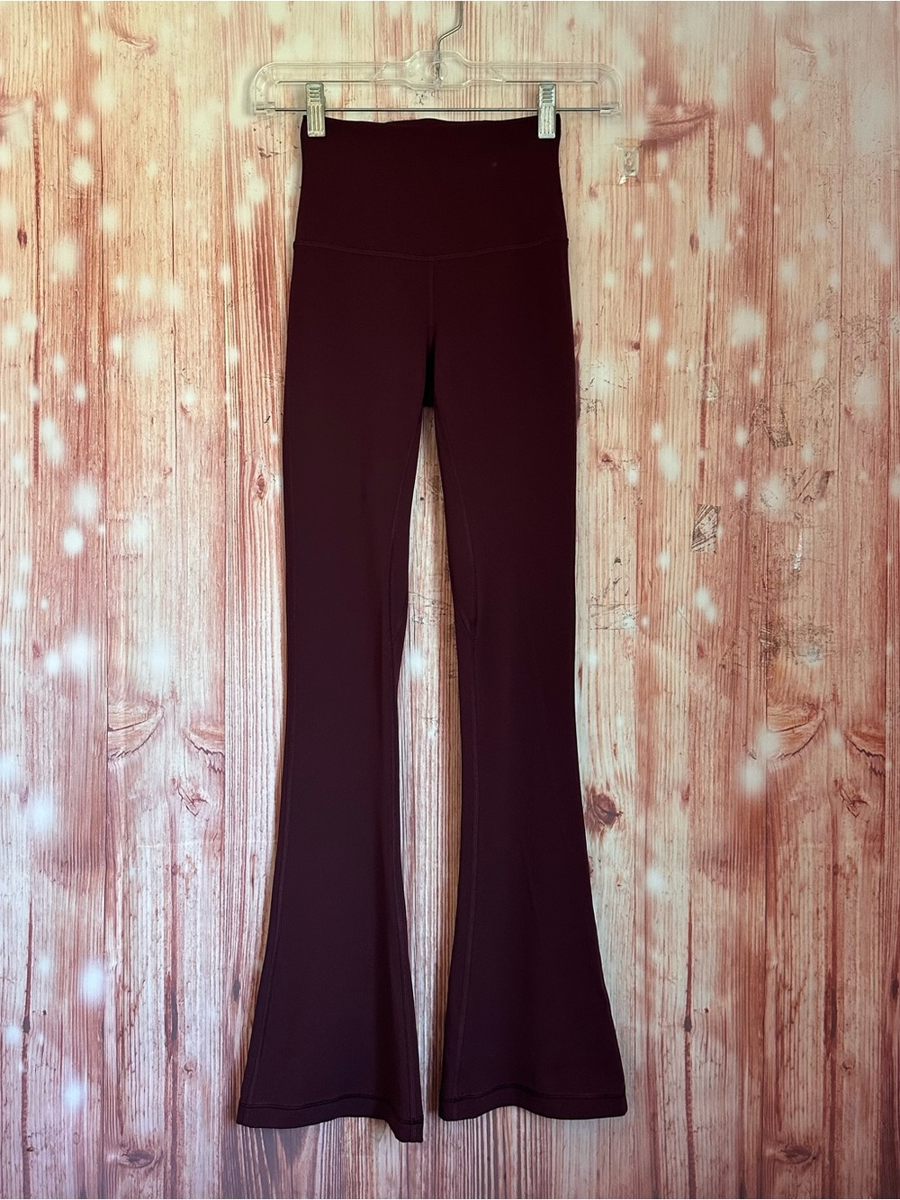 lululemon Align Maroon High-Rise Mini-Flare Pant Size 0 Regular Style LW5GIQS
